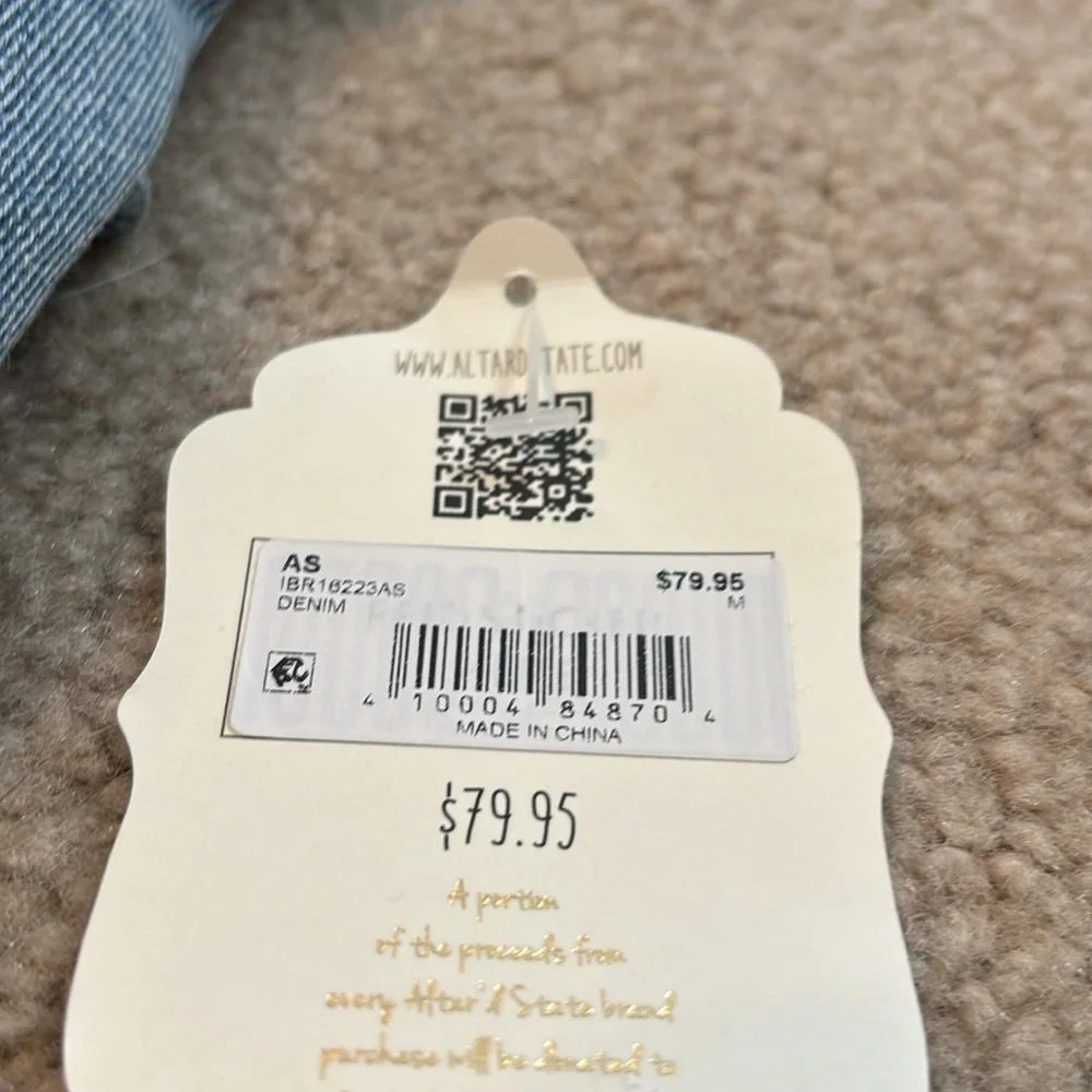 NWT Altard state denim romper - Picture 5 of 6